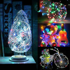Brightown 12 Pack Multi-Color Fairy Lights Battery Operated - 7ft 20 LED Waterproof Micro Firefly Lights for Christmas Decor, DIY Craft, Wedding Table Centerpieces, Flowers
