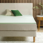 ZINUS 2 Inch Green Tea Memory Foam Mattress Topper, Smaller, More Convenient WonderBox Packaging, Pressure-Relieving Layers, CertiPUR-US Certified, Twin