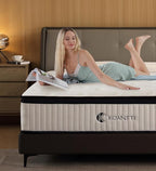 Full Size Mattress, 12 Inch Hybrid Full Mattress in a Box with Memory Foam & Individual Pocket Spring for Edge Support, Pressure Relief, Medium Firm,CertiPUR-US.
