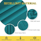 NICETOWN Blackout 78 inch Curtains for Doorway 2 Panels Set, Grommet Thermal Window Treatments Room Darkening Door Curtains for Bedroom/Home Family, Peacock Teal, W52 x L78