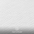 Love's cabin King Size Quilt Set White Bedspreads - Soft Bed Summer Lightweight Bedspread Comforter - Modern Style Wave Pattern Coverlet for All Season - 3 Pieces (1 Quilt, 2 Pillow Shams)