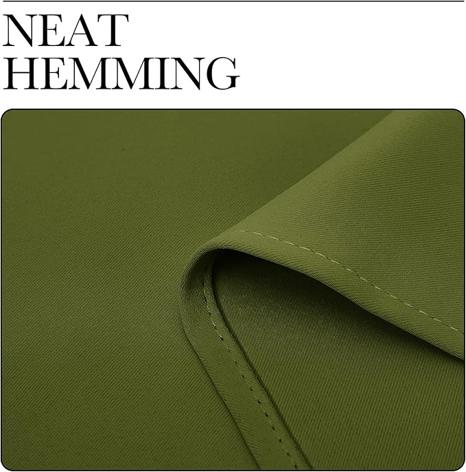NICETOWN Olive Green Blackout Curtains 78 inches Length for Bedroom, 2 Panels, 42" Wide, Thermal Insulated Decoration Drapes for Office Window