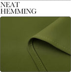 NICETOWN Holiday Christmas Decor Thermal Insulated Solid Grommet Blackout Curtains/Drape for Living Room (1 Pair, 42 by 84 inches, Olive Green)