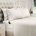 DREAMCARE Sheets Full Size Bed - Cooling Bed Sheets - 6pcs Set - Full Sheet Set - Full Size Sheets - Full Size Sheet Sets Soft & Long Lasting 100% Fine Brushed Polyester with Side Pocket - Ivory