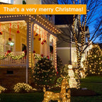 Ollny Christmas Lights Warm and Multicolor, 600LED 197FT Christmas Tree Lights IP67 Waterproof, Plug in Fairy Light with Remote 11 Modes Timer, Xmas Light for Outdoor Indoor House Holiday