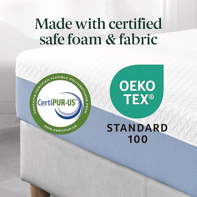ZINUS 10 Inch King Cooling Essential Memory Foam Mattress [NewVersion], Fiberglass Free, Medium Feel, Breathable Cooling Layers, Certified Safe Materials