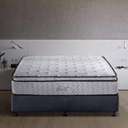 Short Queen Mattress,11.4 Inches Pillow Top Pocket Spring Hybrid RV Mattress, Memory Foam Innerspring Firm Bed in a Bag