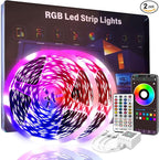 200 FT Led Lights for Bedroom, Music Synchronized Smart Led Strip Lights, Ultra Long with Remote Application Control Bluetooth LED Lights, Color Change RGB Light