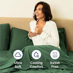 Twin XL 4 Piece Sheet Set - Comfy Breathable & Cooling - Ultra-Soft Hotel Luxury Bedding Set with 8-16 Inch Deep Pockets - 1 Flat & 1 Fitted Sheet & 2 Pillowcases - Wrinkle Free & Easy Care - Emerald