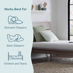 Lucid 6 Inch Memory Foam Mattress – Low Profile – Medium Firm Feel - Infused with Bamboo Charcoal and Gel - Bed in a Box - Temperature Regulating - Breathable - Twin Size