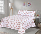 RUVANTI Flannel Sheets Queen Size - 100% Cotton Double Brushed Bed Sheets, Deep Pockets 16 Inches Queen Sheet Set, All Seasons Breathable & Extra Soft - Warm & Cozy, 4 Piece, Bali