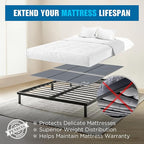 Meliusly Premium 10mm Bunkie Board Queen Size (60x80'') Patent Pending Low Profile Bed Board Design - Breathable, Noise Minimizing, Moisture Resistant Bunkieboards, Low Profile Bed Support