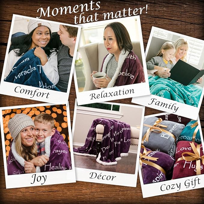 Chanasya Premium Sympathy Warm Hugs Gift Throw Blanket - Healing Gift Cancer Chemo Survivor Get Well Caring Gifts - Comfort Gift Blanket for Love Support Strength - Women Men Friend Grandpa - Black