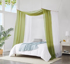 Warm Home Designs Sage Green Sheer Window Scarf. All Valance Scarfs are 54 X 216 Inches. Great As Wedding Arch Draping Fabric, Bed Canopy Or for Decorative Project. AM Sage 216