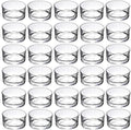 GOLDEAL 30 PCS Small Clear Glass Tealight Candle Holders,Tealight Holders Bulk Use for Weddings Parties Dinner,for 1.5" Tealight. as Well as Candle Mould…