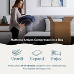 Lucid 14 Inch Memory Foam Mattress - Medium Plush Feel - Infused with Refreshing Bamboo Charcoal and Cooling Gel - Bed in a Box - Temperature Regulating - Pressure Relief - Breathable - King Size