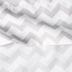 Full Size Sheet Sets - Breathable Luxury Sheets with Full Elastic & Secure Corner Straps Built In - 1800 Supreme Collection Extra Soft Deep Pocket Bedding Set, Sheet Set, Full, Chevron Gray