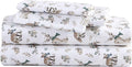 Eddie Bauer - Full Sheets, Cotton Flannel Bedding Set, Brushed For Extra Softness, Cozy Home Decor (Woodland Friends, Full)
