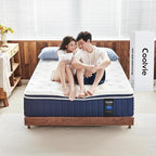 Coolvie 14 Inch California King Mattress, Hybrid Cal King Mattresses in a Box, Medium Firm Feel, 4 Layer Premium Foam with Pocket Springs with Fiberglass Free, Best Mattress in a Box