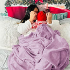 Bedsure GentleSoft Twin XL Fleece Blanket Dorm Bedding - Lightweight Soft Cozy Blankets for Bed, Sofa, Couch, Travel, Camping, Lilac, 66"x90"