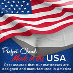 Perfect Cloud Made in The USA UltraPlush Charcoal-Infused 10 inch Memory Foam Mattress - Pressure Relieving - Bed-in-a-Box (King)