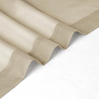 Chyhomenyc Taupe Sheer Curtains 45 Inch Long 2 Panels, Light Filtering Rod Pocket Voile Short Curtains Drapes for Living Room Bedroom Small Windows, 42Wx45L Inches