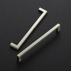 Ravinte 15 Pack Solid 6-1/4 Inch Center to Center Slim Square Bar Drawer Handles Cabinet Hardware - Brushed Nickel Kitchen Pulls