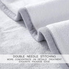 Soft Twin Size Blanket All Season Warm Fuzzy Microplush Lightweight Thermal Fleece Blankets for Couch Bed Sofa,66x90 Inches,Gray