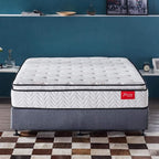 Twin Mattress 11.4 Inch Memory Foam Innerspring Independently Encased Coil Hybrid Mattress - Pillow Top Mattress in a Bag