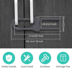 Jetec 10 Pieces Cabinet Locks for Babies, U-Shaped Proofing Drawers Safety Child Locks Adjustable, Easy to Use Childproof Latch for Knob Handle on Kitchen Door Storage Cupboard Closet (Gray)