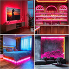 Short Led Strip Lights Pink 5V USB LED Lighting COB LED Strip Pink Flexible LED Tape Light Not Dimmable Small led, for Display Cabinet, Home DIY Lighting Room Decor TV Lights (3.28FT/1M)