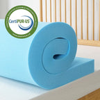 ZINUS 2 Inch Green Tea Cooling Gel Memory Foam Mattress Topper, Smaller, More Convenient WonderBox Packaging, Cooling Gel Foam, CertiPUR-US Certified, Twin XL