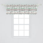 Ambesonne Tribal Window Valance, Style Traditional Aztec Pattern Old Fashioned Hippie Boho Influences, Curtain Valance for Kitchen Bedroom Decor with Rod Pocket, 42" x 18", Sea Green