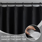 KangBang Pinch Pleated Blackout Curtains 95 Inches Long for Sliding Glass Door, 60” Wide Pinch Pleat Curtains for Living Room 2 PCs, Room Divider Elegant Modern Home Decor(60Wx95L, Black)