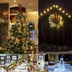 Christmas Lights, Battery Operated String Lights 18ft 50 LED 8 Modes LED Mini Lights with Timer for Christmas Tree Wreath Party Home Indoor Outdoor Decor, Waterproof, Warm White