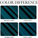 NICETOWN Teal Blackout Curtains 84inch Length 2 Panels Set, Grommet Chic Thermal Insulated Room Darkening Window Treatments for Bedroom/Living Room, W52 x L84
