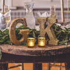 VOHO Gold Votive Candle Holders Set of 12, Gold Candle Holders Bulk for Wedding Table Centerpiece, Mercury Glass Tealight Candle Holder for Home Party Decoration (2.1'' x 2.6'', W/H)