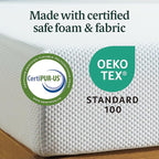 ZINUS 10 Inch Green Tea Cooling Memory Foam Mattress [New Version], King, Fiberglass Free, Medium Firmness, Cooling Gel Foam, Certified Safe Foams & Fabric, Mattress in A Box
