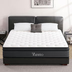 Twin Size Mattresses, 10 Inch Hybrid Memory Foam Individual Pocket Springs Twin Bed Mattress in a Box with Pressure Relief, Motion Isolation, CertiPUR-US, 100 Nights Trial