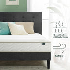 ZINUS 6 Inch Foam and Spring Hybrid Mattress [New Version], Twin, Medium Firmness, Durable Support, Certified Safe Foams & Fabric, Mattress in A Box