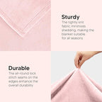 Utopia Bedding Fleece Blanket Full Size Pink 300GSM Luxury Fuzzy Soft Anti-Static Microfiber Bed Blanket (90x84 Inch)