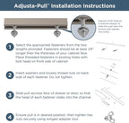 Franklin Brass Adjusta-Pull (5-Pack) Adjustable Drawer Pulls | Fits 1 to 4 Inch Hole Centers | Satin Nickel Cabinet Handles| Modern Arch P43970K-SNM-CP