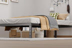 Metal Bed Frame Twin Size - 12 Inch Heavy-Duty Twin Platform Bed Frame No Box Spring Needed, Easy Assembly, Noise-Free, Sturdy Mattress Foundation, Underbed Storage Space