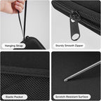 Neck Reading Light with Storage Case:10-80Hrs Eye-Friendly Rechargeable Book Lamp, Knitting Crochet Accessories Sewing Craft Light, Christmas Birthday Gifts for Book Lovers Readers Knitters Crafters