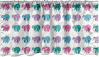 Ambesonne Funny Sloth Window Valance, Colorful Art Repeating Lazy Animal on Plain Backdrop, Curtain Valance for Kitchen Bedroom Decor with Rod Pocket, 42" x 12", Dark Seafoam Pink