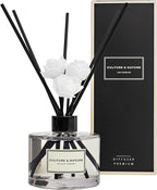 CULTURE & NATURE Reed Diffuser Set 6.7oz (200ml) Black Cherry Scented Diffuser with Sticks Home Fragrance Reed Diffuser for Bathroom Shelf Decor