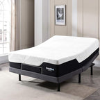 Cool Gel Chill 14 Inch Medium Firm Memory Foam Mattress Twin Size, with Bonus CoolGel Memory Foam Bed Pillow, 14" with Pressure Relief, CertiPUR-US Certified, Cooling Twin Mattress in a Box