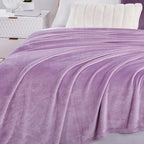 Walensee Fleece Blanket Plush Throw Fuzzy Lightweight (XL-Twin Size 66x90 Lilac) Super Soft Microfiber Flannel Blankets for Couch, Bed, Sofa Ultra Luxurious Warm and Cozy for All Seasons