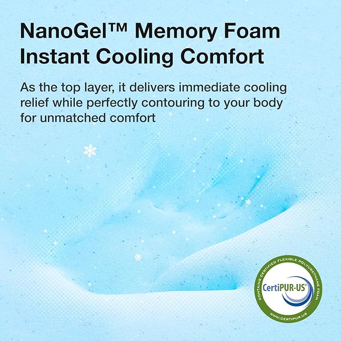 Novilla Twin Size Mattress, 10 Inch Twin Bed Mattress with Gel Memory Foam for Cooling Night Sleep & Pressure Relief, CertiPUR-US Certified