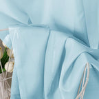 Aiyufeng 2 Pack: Basic Sky Blue Sheer Curtain Drapes 72 Inch Length 2 Panels for Living Room, Light Filtering Voile Drapes for Bedroom, Patio, Sliding Door, Each 42" W x 72" L
